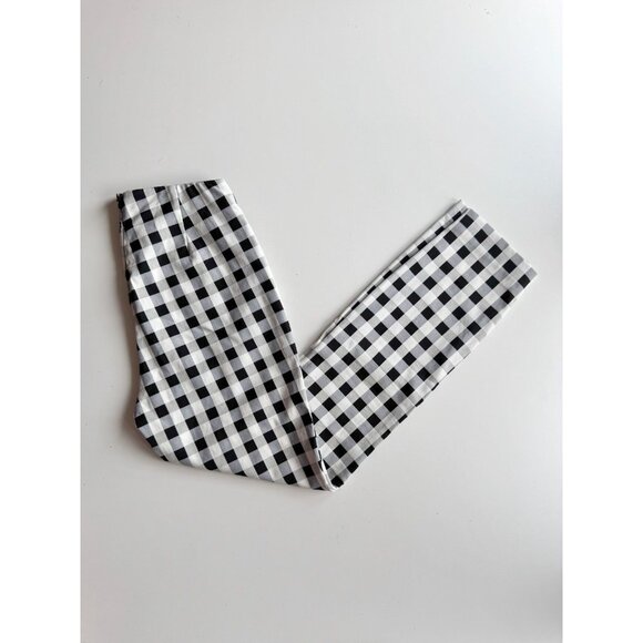 RAG & BONE Simone White Black Gingham Stretch Twill Skinny Trouser Pants, Size 2 - Picture 4 of 14